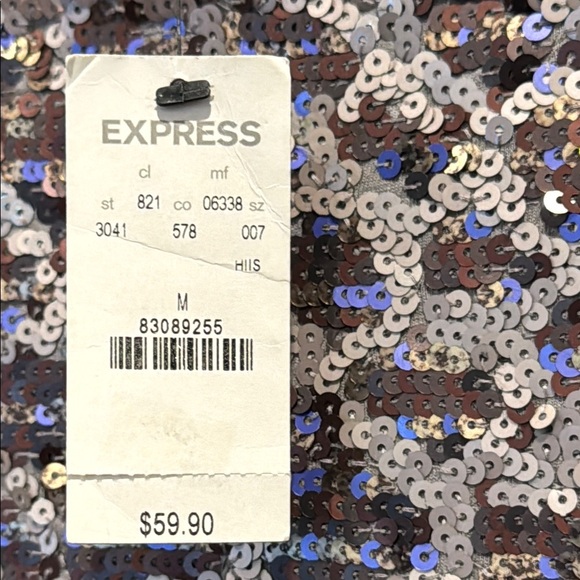 Sequin Leopard Print Skirt - Picture 3 of 7